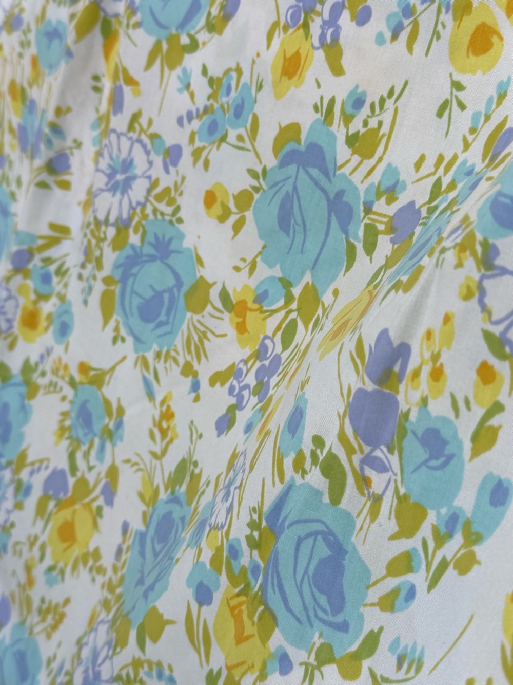 Vintage Penn-Prest Fashion Manor Full Bed Floral Sheet JC Pennys